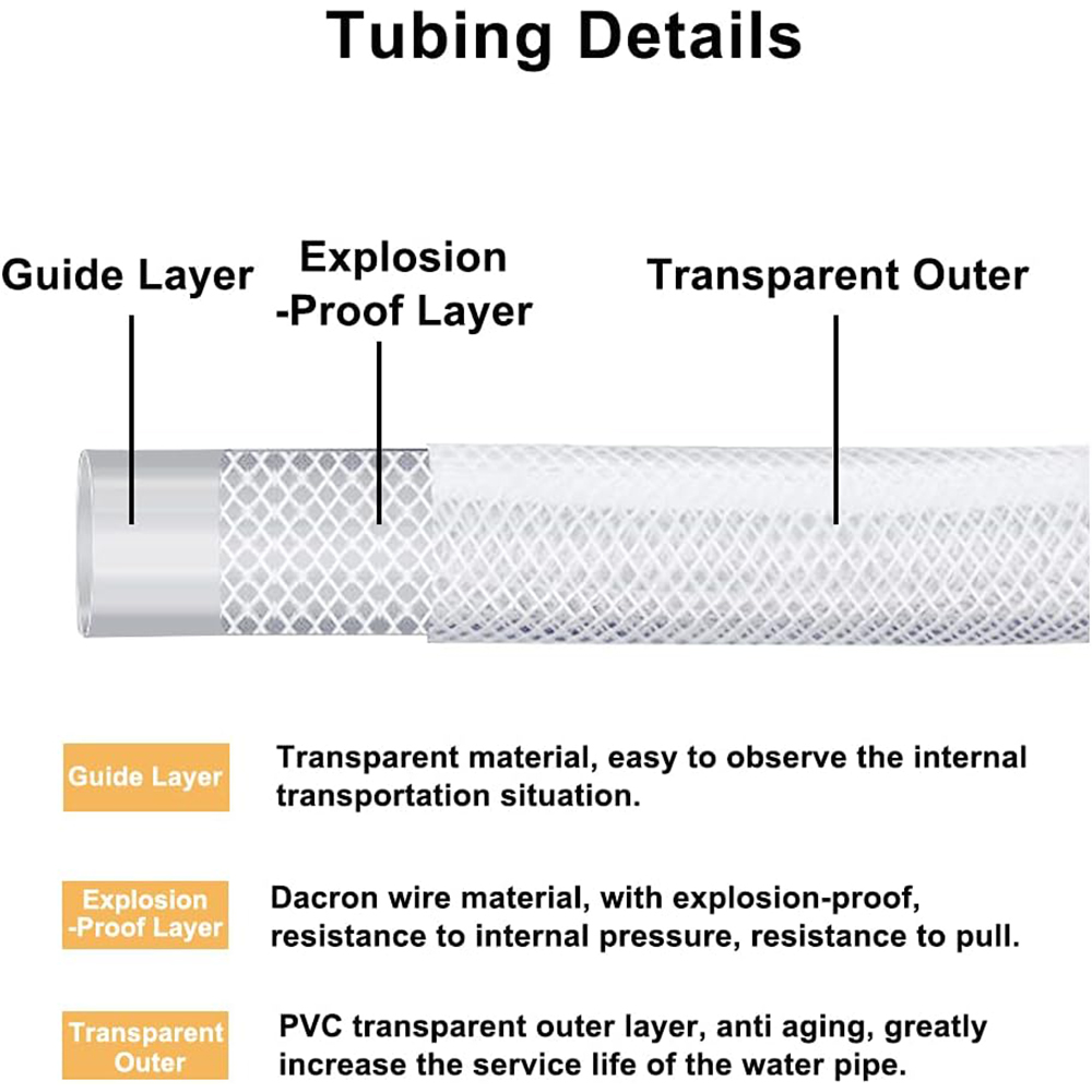 Tube flexible en vinyle PVC tr - Flexible Hose Braided avis et prix