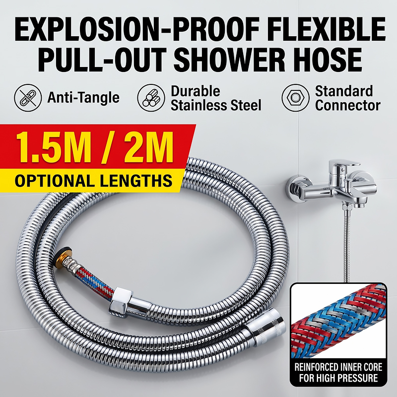 Tuyau de douche tressé en acie - Flexible Hose Braided avis et prix