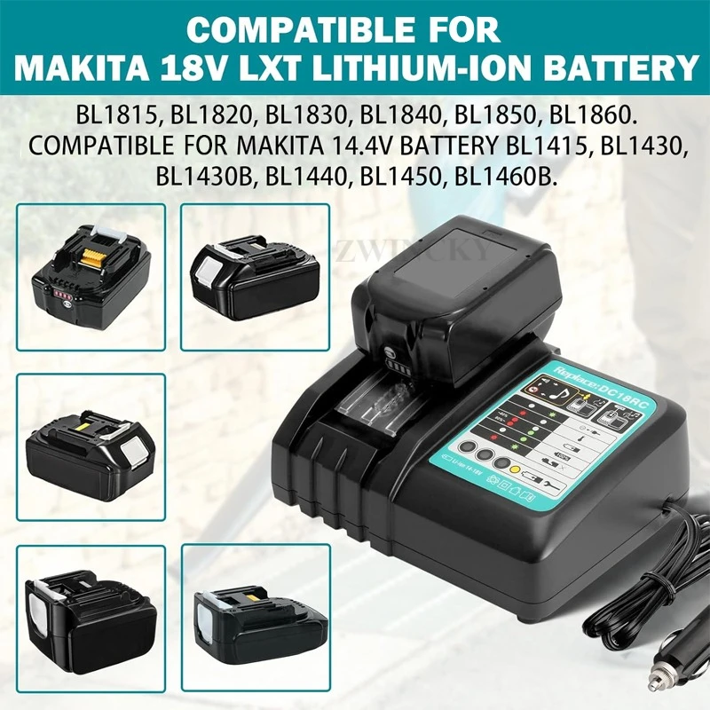 Chargeur de voiture de batteri - Makita Drill Hp1640 avis et prix
