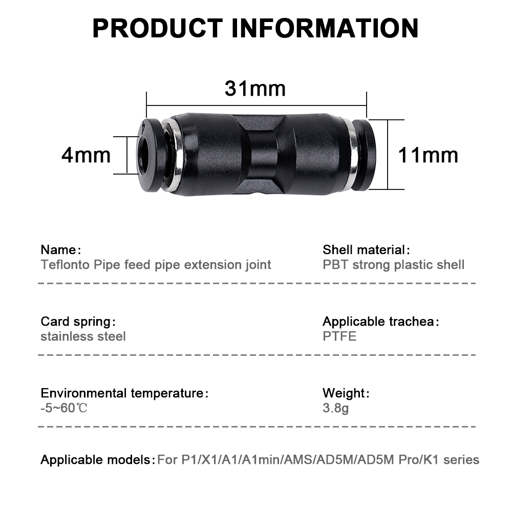 Connecteur de Tube pneumatique - Ptfe Tape Thread avis et prix